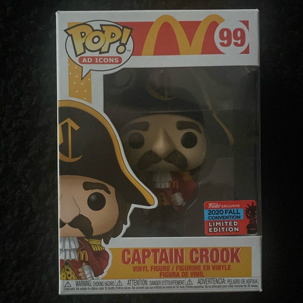 NWOT Funko POP! Captain Crook #99 NYCC 2020 Shared Exclusive